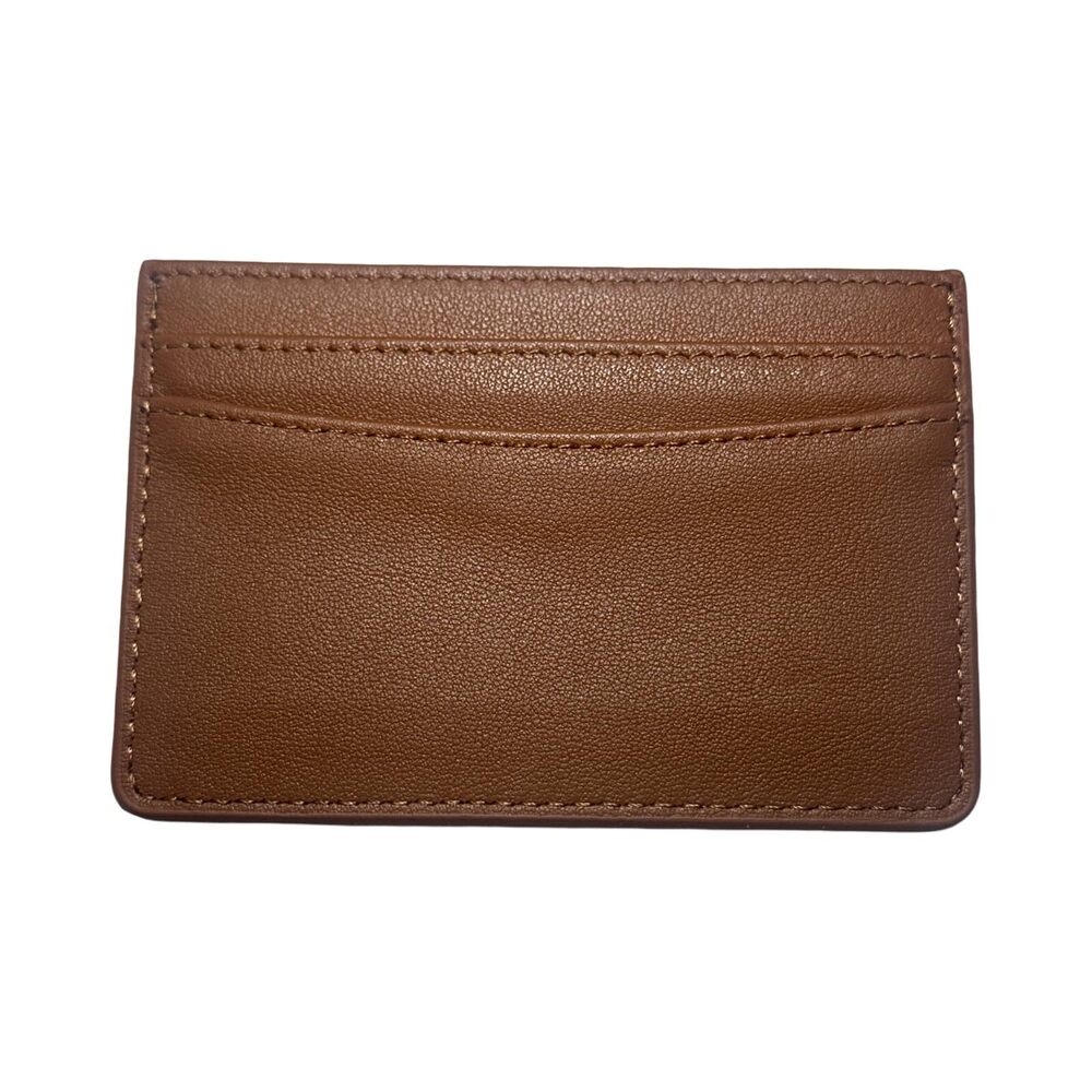 7315 Slim Card Holder, Leather, Multiple Card Slots, 6 Fashion Colors Brown